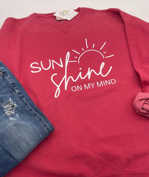 "Sunshine on my Mind" Crewneck Sweatshirt