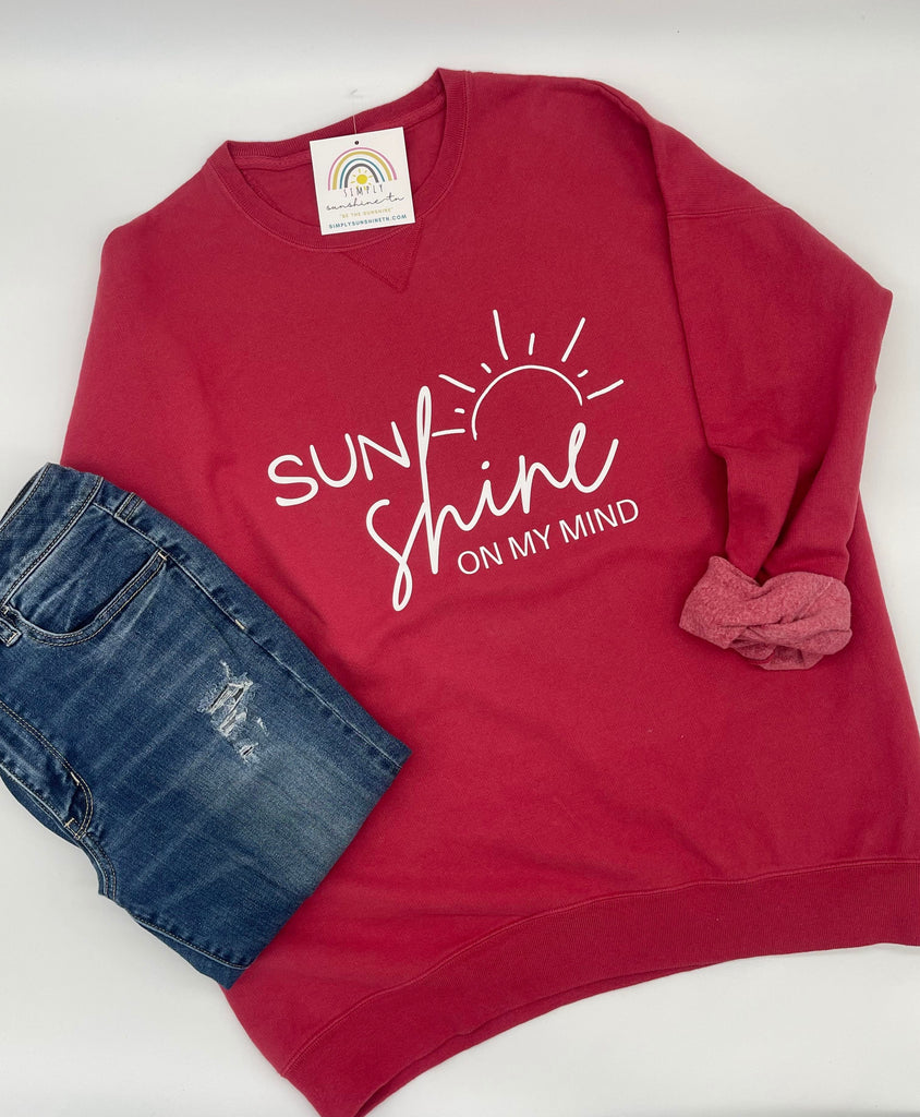 "Sunshine on my Mind" Crewneck Sweatshirt